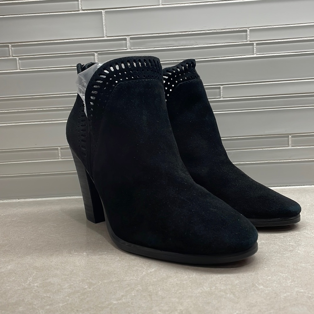 Vince Camato Black Suede Booties